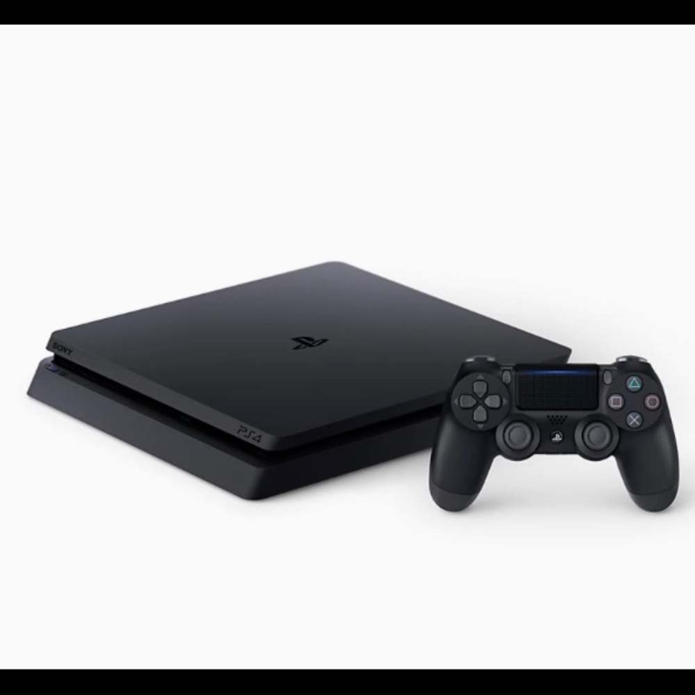Sony ps4 slim 1 tb with 1 controller and 2 games